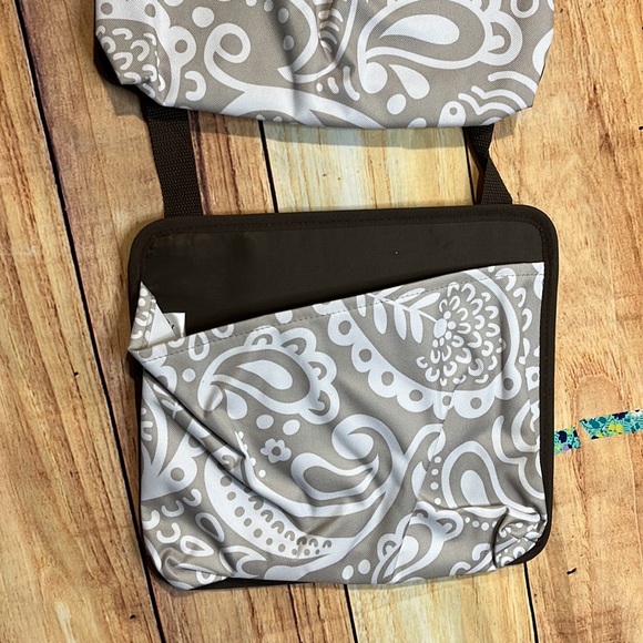 Thirty-one Oh-Snap Pockets 3 PCs Taupe Playful Parade - Picture 2 of 10